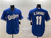 Men's Los Angeles Dodgers #11 Roki Sasaki Royal Cool Base Stitched Jersey,baseball caps,new era cap wholesale,wholesale hats
